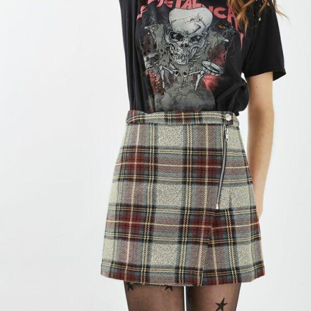 TOPSHOP wrap style mini skirt